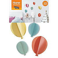 Sticker décoratif Ballons 3D l.24 x L.36 cm