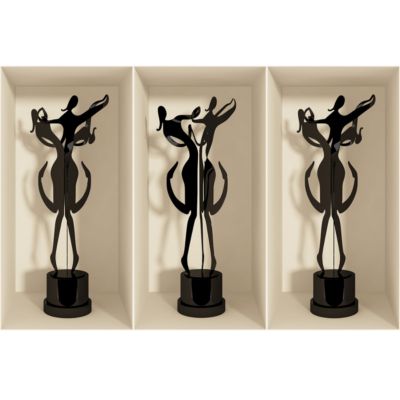Sticker effet 3D figures 60 x 90 cm