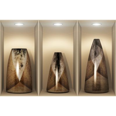 Sticker effet 3D Vases en bois vintage 80 x 120 cm