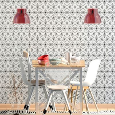 Sticker effet papier peint - ALRIC - 30x30cm