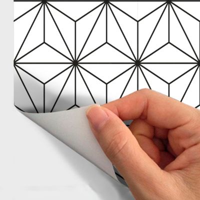 Sticker effet papier peint - ALRIC - 30x30cm