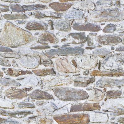 Sticker effet papier peint - PIERRES DE LA CREUSE - 50x50cm | Castorama