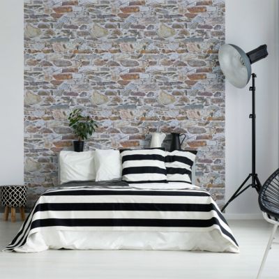 Sticker effet papier peint - PIERRES DE LA CREUSE - 50x50cm | Castorama