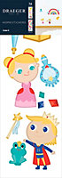 Sticker Enfant Princesse L.69 x l.24 cm