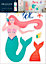 Sticker Enfant Sirène des mers 49x69 cm