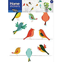Sticker Famille oiseaux 49 x 69 cm