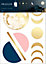 Sticker Finition Gold Lune 49x69 cm