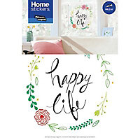 Sticker Happy life 24 x 36 cm