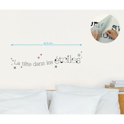 Sticker La Tete Dans Les Etoiles Castorama