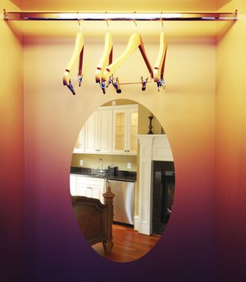 Sticker miroir oval 42x27 cm - Autocollants stickers adhésifs effet miroir
