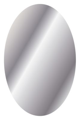 Sticker miroir oval 42x27 cm - Autocollants stickers adhésifs effet miroir