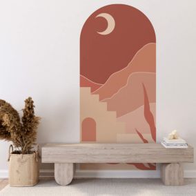 Sticker mural arche  terracotta 70x31cm