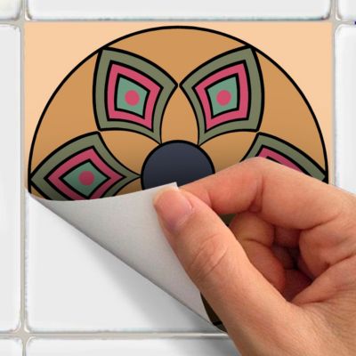 Sticker Mural Carrelage adhésif Cuisine Salle de Bain - 12 STICKERS CARRELAGES AZULEJOS MELILLA - 12stickers15x15cm