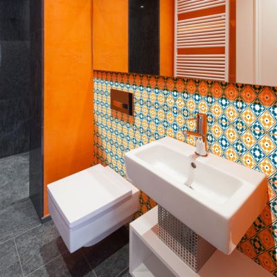 Sticker Mural Carrelage adhésif Cuisine Salle de Bain - 24 STICKERS CARREAUX DE CIMENT AZULEJOS ARTI - 24stickers15x15cm