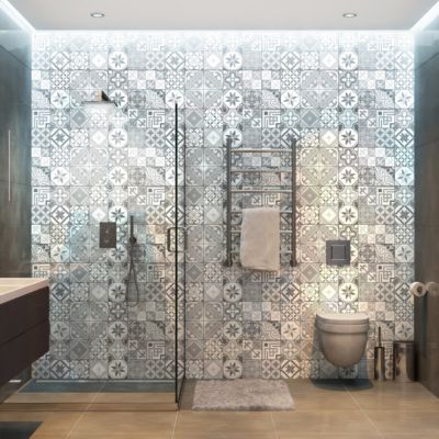 Sticker Mural Carrelage adhésif Cuisine Salle de Bain - 24 STICKERS CARREAUX DE CIMENT AZULEJOS MICALINA - 24stickers10x10cm