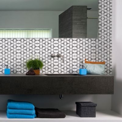 Sticker Mural Carrelage adhésif Cuisine Salle de Bain - 24 STICKERS CARREAUX DE CIMENT ORIENTAL HAMMAMET - 24stickers15x15cm