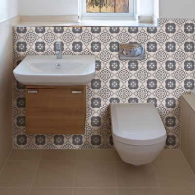 Sticker Mural Carrelage adhésif Cuisine Salle de Bain - 24 STICKERS CARRELAGES AZULEJOS ANTONINO - 24stickers15x15cm