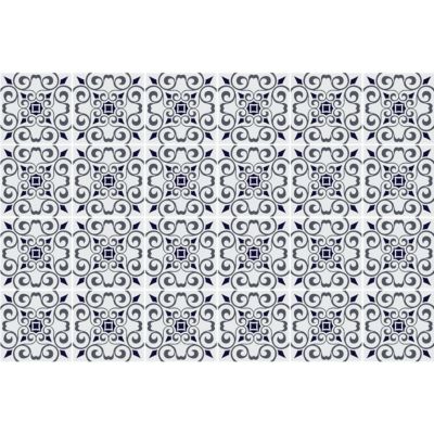 Sticker Mural Carrelage adhésif Cuisine Salle de Bain - 24 STICKERS CARRELAGES AZULEJOS BARTOLI - 24stickers15x15cm