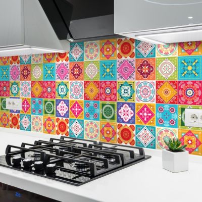 Sticker Mural Carrelage adhésif Cuisine Salle de Bain - 24 STICKERS CARRELAGES AZULEJOS FILILANA - 24stickers15x15cm