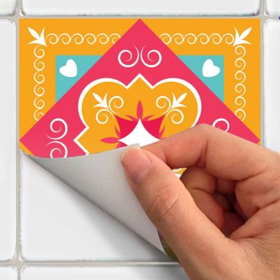 Sticker Mural Carrelage adhésif Cuisine Salle de Bain - 24 STICKERS CARRELAGES AZULEJOS FILILANA - 24stickers15x15cm