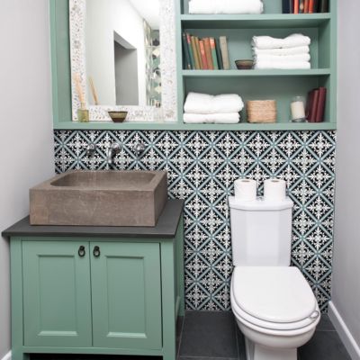 Sticker Mural Carrelage adhésif Cuisine Salle de Bain - 24 STICKERS CARRELAGES AZULEJOS LILY ROSA - 24stickers10x10cm