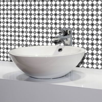 Sticker Mural Carrelage adhésif Cuisine Salle de Bain - 9 STICKERS CARREAUX DE CIMENT BOHÈME HIKARI - 9stickers10x10cm