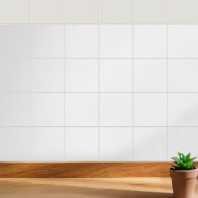 Sticker Mural Carrelage Wallfluent 15x15 cm Compositions hexagonales Cuisine Salle de Bain 24 pcs
