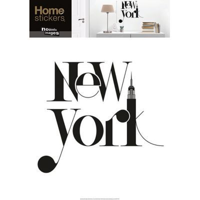 Sticker mural NYC typographie H.69 x l.49cm Home Stickers