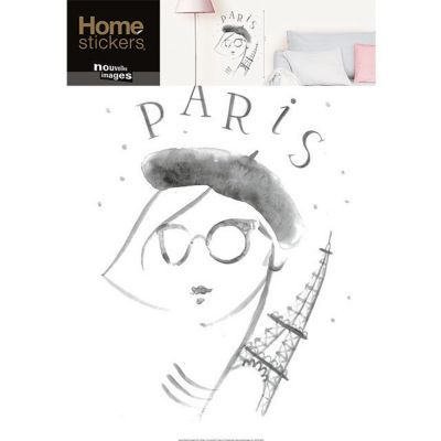 Sticker mural Paris fashion H.69 x l.49cm Home Stickers