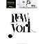 Sticker NYC typographie 49 x 69 cm