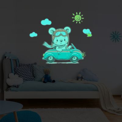 Autocollant Muraux de Lumineux Dinosaure,Sticker Mural Dinosaures