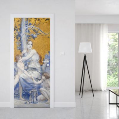Sticker Porte Allégorie du Temps 204 x 93 cm