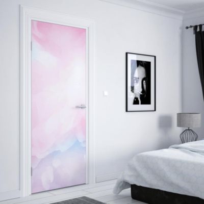 Sticker Porte Aquarelle Douce 204 x 93 cm