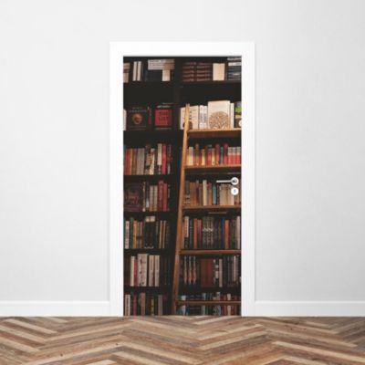 Sticker Porte Bibliothèque Anglaise 204 x 93 cm