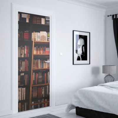 Sticker Porte Bibliothèque Anglaise 204 x 93 cm