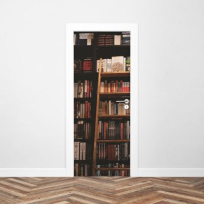 Sticker Porte Bibliothèque Anglaise 204 x 93 cm