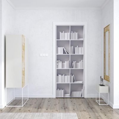 Sticker Porte Bibliothèque Blanche 3D 204 x 83 cm