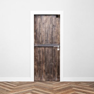 Sticker Porte Bois Scié 204 x 83 cm