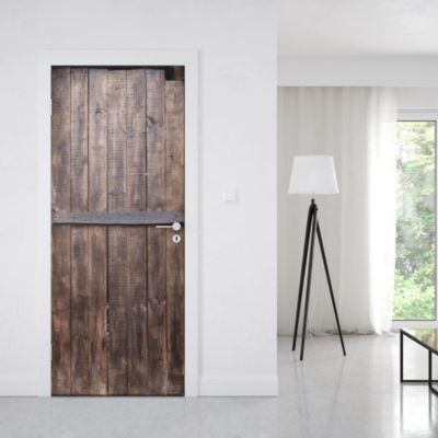 Sticker Porte Bois Scié 204 x 83 cm