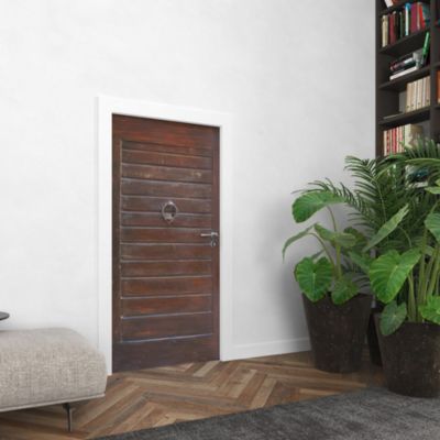 Sticker Porte Bois Vernis 204 x 83 cm