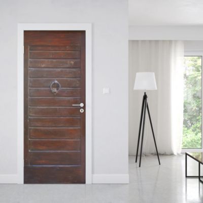 Sticker Porte Bois Vernis 204 x 83 cm