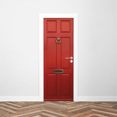 Sticker Porte Classique Rouge 204 x 73 cm