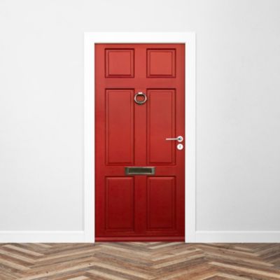 Sticker Porte Classique Rouge 204 x 93 cm