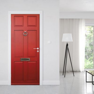 Sticker Porte Classique Rouge 204 x 93 cm