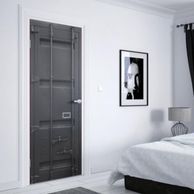 Sticker Porte Conteneur Noire 204 x 83 cm