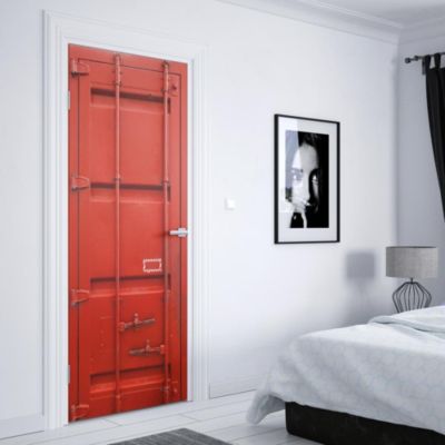 Sticker Porte Conteneur Rouge 204 x 63 cm
