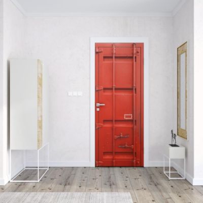 Sticker Porte Conteneur Rouge 204 x 63 cm