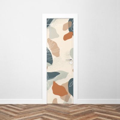 Sticker Porte Fleurs Abstrait 204 x 63 cm