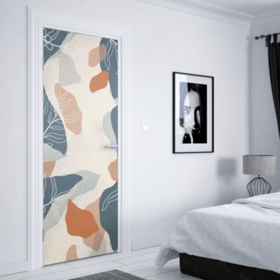 Sticker Porte Fleurs Abstrait 204 x 63 cm