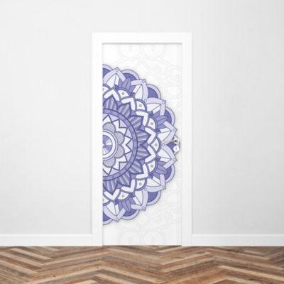Sticker Porte Mandala Coloré 204 x 83 cm
